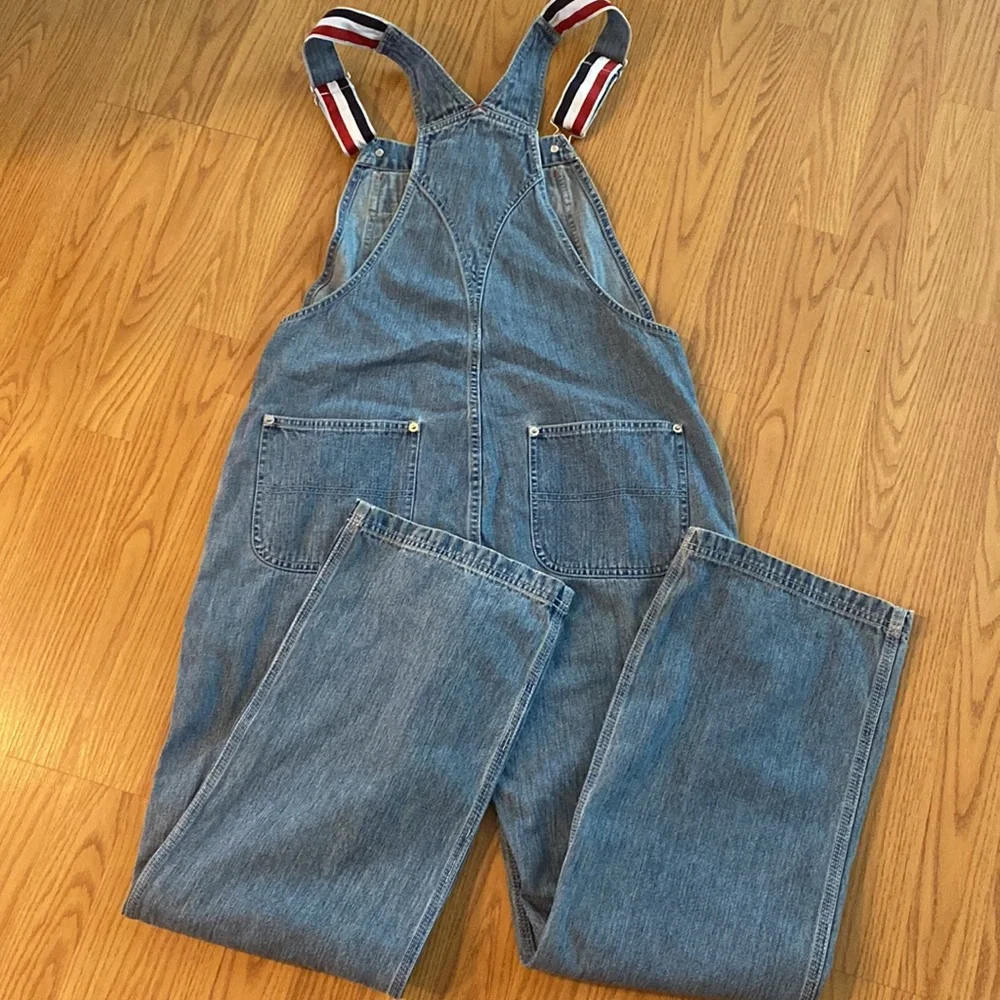 Tommy Hilfiger overalls vintage 2002 red whit blue straps. - Picture 3 of 6